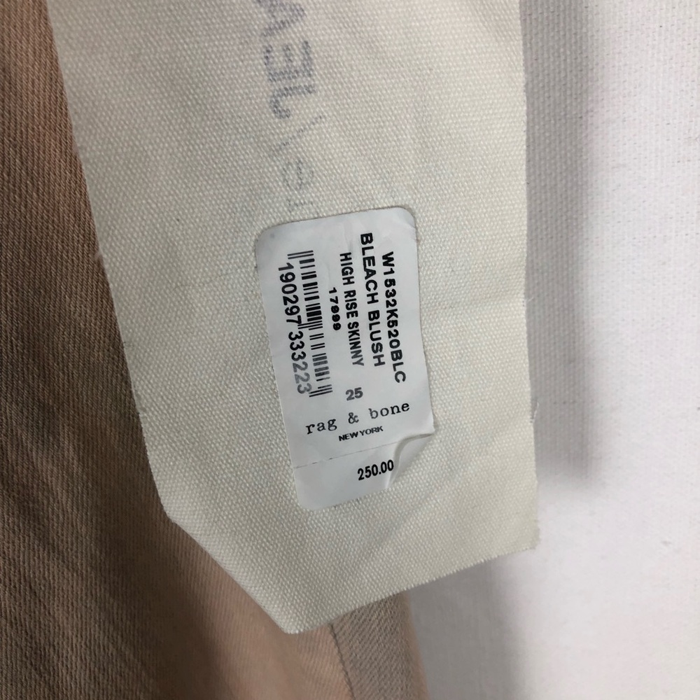 NWT Rag & Bone Bleach Blush High Rise Skinny - Picture 4 of 5